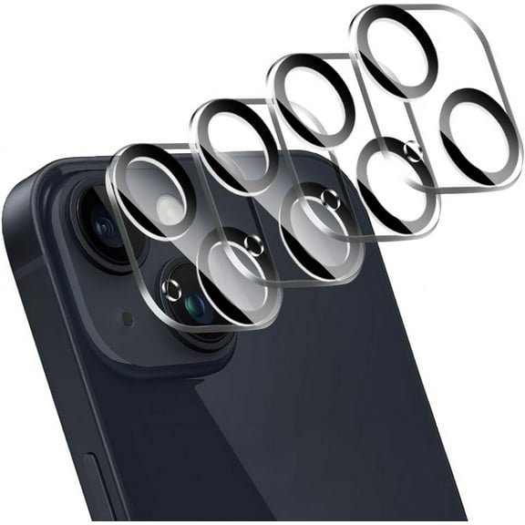 [4 Pack] Camera Lens Protector Designed for iPhone 14 6.1" ＆ iPhone 14 Plus 6.7" Accessories Camera Cover 9H Glass Unbreakable Protection Case Does not Affect Night Shots…