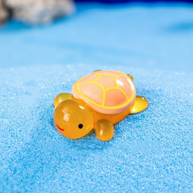 Micro Luminous Turtle Ornaments Small Turtle Mini Desktop Resin Ornaments