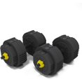 thumbnail image 5 of Dumbbells Set Adjustable Weight, Dumbbell Weights Set with Connecting Rod for Home Gym Full Body Workout Home Fitness Equipment for Men Women, Black Yellow, 5 of 8