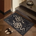 thumbnail image 2 of KKFEN-Entryway Rug 2x3 - Door Mat Indoor Entrance Washable Rug, Small Non-Slip Low Pile Throw Rugs for Entryway, Kitchen, Front Door Indoor Entrance(Black), 2 of 4
