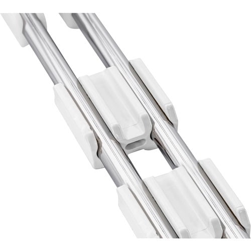 Lorell, Stacking Chair Ganging Clips, 16 / Pack, White