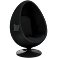 thumbnail image 2 of Aron Living Pod Chairs 53" Fiberglass and Wool Easter Egg Chair in Black, 2 of 5