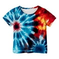 thumbnail image 3 of WOYY Tie Dye T Shirt for Boys Short Sleeve Crew Neck T-Shirt Tee Top, Sizes 3-13 & Husky, 3 of 3