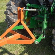 Titan Attachments 3 Point 6 FT Landscape Rake for Compact Tractors, Fits Category 1 Hookup, Tow-Behind Garden Tool, Landscaper, and Grass Comb