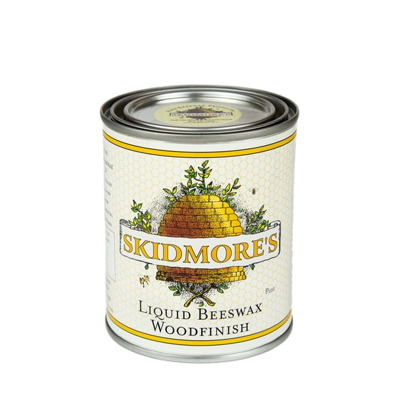 Skidmore's Finition Bois Liquide Premium à la Cire d'Abeille / Formule Naturelle Non Toxique pour Polir, Conditionner, Restaurer le Bois Intérieur / Réparer