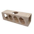 thumbnail image 5 of Hamster Wooden Tunnel Shed Toy Hamster House Rectangle Multifunctional Accessory, 5 of 8