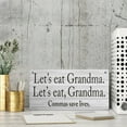 thumbnail image 3 of Wood Sign Let's Eat Grandma Wooden Wall Art Decor Decorative Plaque Sign For House Family Living Room Bedroom Kitchen 12X 6 Inch, 3 of 7