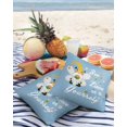 thumbnail image 3 of Pack of 2 Outdoor Pillow Covers, Bee Lieve In Yourself Gnomes Sunflower Blue Waterproof Square Throw Pillowcase Cushion Decorative Pillow Covers for Couch Patio Tent, 16x16 in, 3 of 6