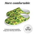 thumbnail image 6 of Yiaed Kiwi and Avocado Print Slippers Fuzzy Warm Cozy Slippers Non Slip House Slippers For Indoor Outdoor Slippers House Slippers-37/38, 6 of 7