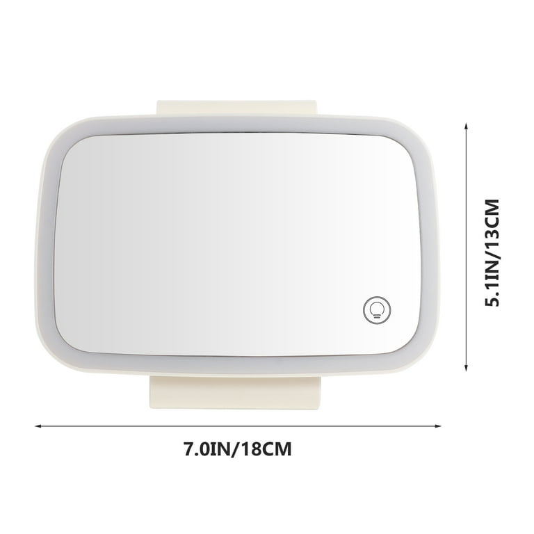 Nuolux 1pc Sun Visor Vanity Mirror Practical Car Makeup Mirror High Definition Mirror, Size: 18.00