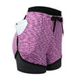 thumbnail image 5 of 2-in-1 Women Casual Cotton Yoga Shorts Mini Hot Pants Sport Leggings for Running Activewear Workout Exercise Athletic Jogging, 5 of 8