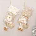 thumbnail image 4 of Medias navideñas Medias clásicas Papá Noel, muñeco de nieve, para decoración de fiestas navideñas en familia, 4 of 5