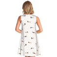 thumbnail image 2 of Bixox Robe Sans Manches à Imprimé Teckel Chiot pour Femmes avec Poches, Robe Décontractée Longueur Genou pour l'Été-Grand, 2 of 7