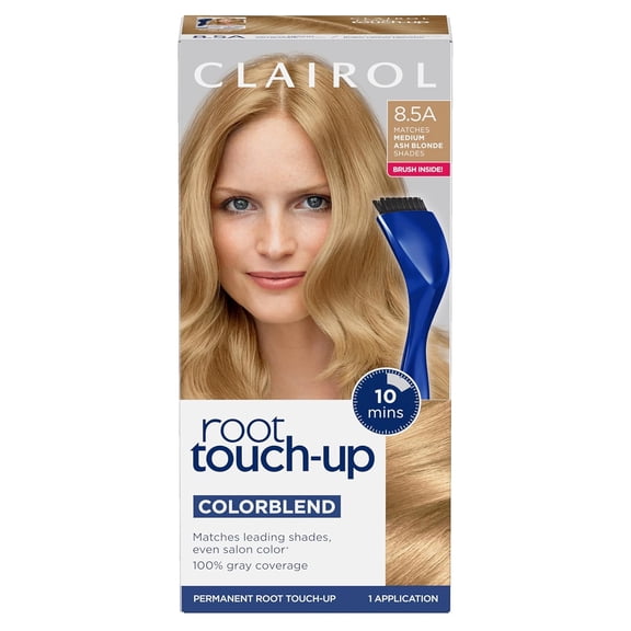 Clairol Nice N' Easy Root Touch-Up Permanent Hair Color, Medium Champagne Blonde 8.5 A, Kit
