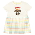 thumbnail image 3 of Inktastic Miniature Australian Shepherd Mini Aussie Girls Baby Dress, 3 of 5