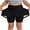 Black, variant on Girls' Solid Color Athletic Skort with Built-In Shorts, Elastic Waist Skirt with Side Pockets for Tennis, Yoga, Running, and Casual Daily Wear, Ideal for Sports, School, Play - Black