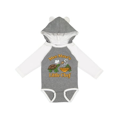 

Inktastic Mee Maw s Little Chef with Cute Turtles Gift Baby Boy or Baby Girl Long Sleeve Bodysuit