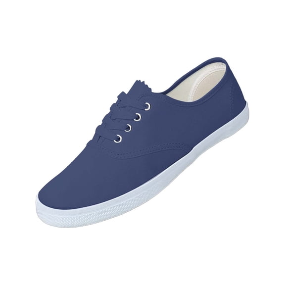 NOKIO Men’s Canvas Casual Shoes Wide Width S𝗅ip On Walking Shoes Lightweight Comfortable Sneakers Fashion 𝖫a𝖼e Up Flat Shoes Business Work Sport Shoes