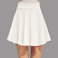thumbnail image 3 of Fsqjgq High Waist Tennis Skirt for Women Girls Versatile Candy Color Plus Size Flared Pleated Skirt with Shorts Sports Skater Skirts 3XL, 3 of 5