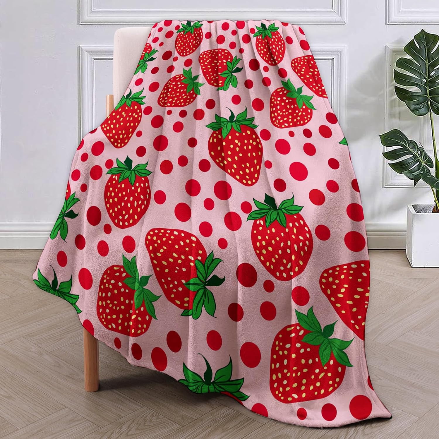 Funny Potato Blanket,Cute Potatoes Flannel Throw Blankets,Soft Warm Lightweight Cozy Plush Throws for Bedroom Sofa Home Decor Gifts for Women Girls 50"x60"