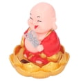 thumbnail image 1 of Solar Laughing Buddha Toy, Solar Buddha Statue Toy Automatic Lucky  for Home Red,Golden, 1 of 7