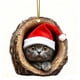 thumbnail image 2 of Adornos navideños de animales, estampados de animales para rbol de Navidad, adornos acrlicos, decoraciones de animales del bosque, Navidad, 2 of 7