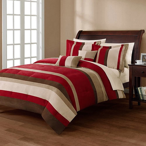 Mainstays Boulder Stripe Comforter Set Collection, Boulder Stripe