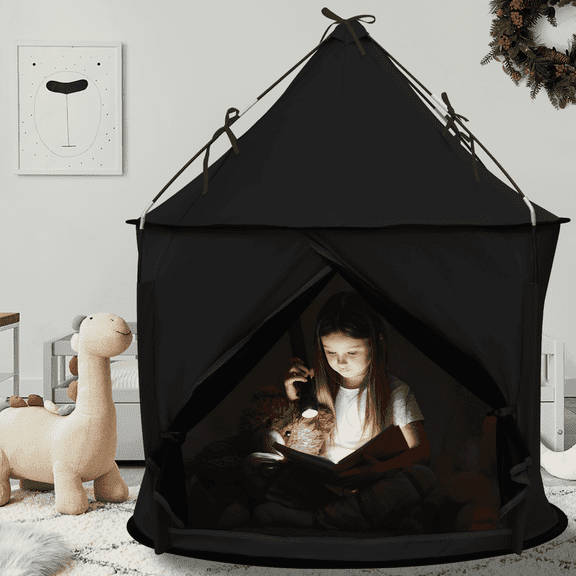 KNOCLOC Large Sensory Tent for Kids & Adults, with Fan-Ready Port for Enhanced Ventilation, Blackout Autistic Tent for Autism Kids Calm Down in Classroom, Portable and Easy Setup 39*39*45 in