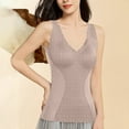 thumbnail image 4 of Wensltd Women Thermal Tank Top Built In Bra Slim Fit Sleeveless Winter Warm Elastic Underwear Top for Women, 4 of 6