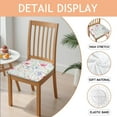 thumbnail image 2 of Pioneer Flower Seat Covers for Dining Room Chairs Set Of 6,Stretch Printed Washable Chair Seat Cover with Elastic Ties and Button,Removable Waterproof Couch Cushion Covers, 2 of 6