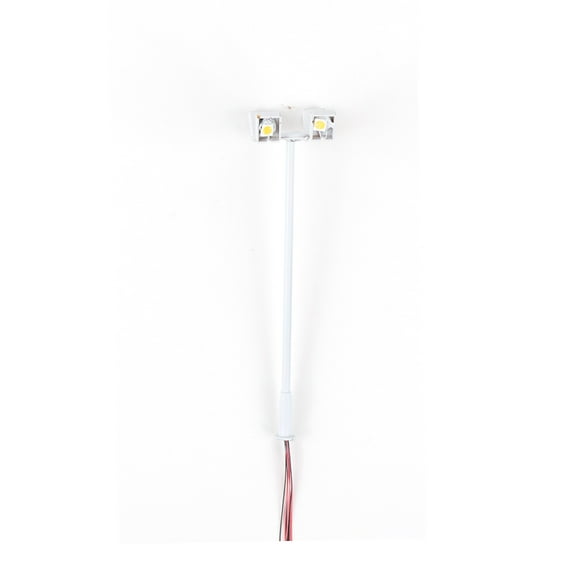 Advancent Modelo de lámpara de vía férrea Moss Outdoor 1:87, poste de luz LED de Metal, luz de pista en miniatura, accesorios de de arena Artesanía 1: 87 (luz blanca) Advancent HA066475-03