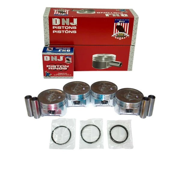 DNJ PRK220 Piston and Ring Kit Fits Cars & Trucks 2001-2005 Honda Civic 1.7L L4 SOHC 16V D17A1