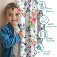 thumbnail image 3 of Blackout Kids Curtains,Pioneer Flower Floral Print Pattern Childrens Insulated Curtains Set Of 2,Bedroom Essentials,Toddler Room Decor 42"x54", 3 of 5