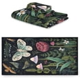 thumbnail image 2 of 3 Piece Bath Towels Set, Super Soft Absorbent Butterfly Mushroom Towels for Bathroom Gym Spa Hotel Decor Wash cloth, 2 of 7