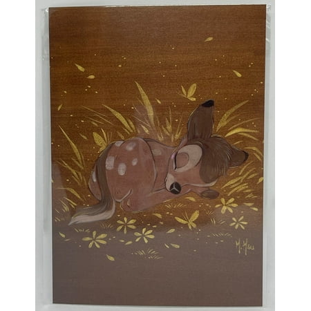 Disney Parks Bambi by Martin Hsu Postcard Wonderground Gallery New