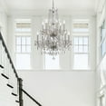 thumbnail image 5 of Traditional Crystal 12 Light Swarovski Strass Crystal Polished Chrome Chandelier, 5 of 7