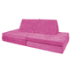 thumbnail image 1 of Dundy Clasico, Sillon de Actividades Modular Infantil. Sofa de Piso para niños y Adultos. Juego para niños y Bebes. 4 Piezas. 85 x 170 x 50 cm. (Rosa), 1 of 7