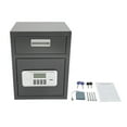 thumbnail image 5 of 0.64ft³ Black Rectangular Digital Safe Box Deposit Safe with Drop Slot Passwords & Keys For Home Office, 5 of 14
