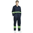 thumbnail image 4 of TOPTIE Men's Classic High Visibility Work Coverall with Reflective Trim-Navy-L, 4 of 6