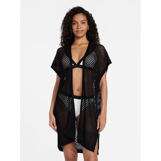 Time and Tru Women's Ivory Lace Coverup, Open-Front Floral Lace Duster, S-3XL - Walmart.com Time and Tru Women's Ivory Lace Coverup, Open-Front Floral Lace Duster, S-3XL - Walmart.com