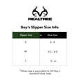 thumbnail image 2 of Realtree Boys Camo Slipper House Shoe with Memory Foam Indoor/Outdoor Sole, 2 of 9