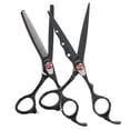 thumbnail image 1 of 2pcs 6.7 Pulgadas Tijeras de material acero Inoxidable de Adelgazamiento Corte Barbero cabellero Accesorios de Peluquería Salón, 1 of 9