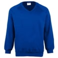 thumbnail image 1 of Maddins Sweat-Shirt Col en V Colorure pour Enfants / Tenue Scolaire (Lot de 2), 1 of 1