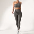 thumbnail image 4 of Women's High Waist Full-Length Seamless Leggings with Ultra-Stretchy Fabric - Medium, Gray, 4 of 6