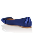 thumbnail image 3 of YDN Women Comfortable Pointed Closed Toe Ballet Flats Buckle Comfort Slip On Dressy Walking Casual Shoes Size 7 Blue, 3 of 4
