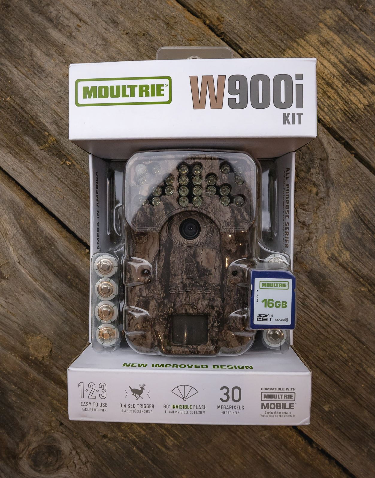 Moultrie W900i Infrared Hunting Trail Camera 30 Mega Pixels, 60ft Detection and Flash Range