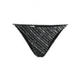 thumbnail image 4 of Calvin Klein Women's Bikini Bottom Skinny Strap Swimsuit Logo Black New, 4 of 4