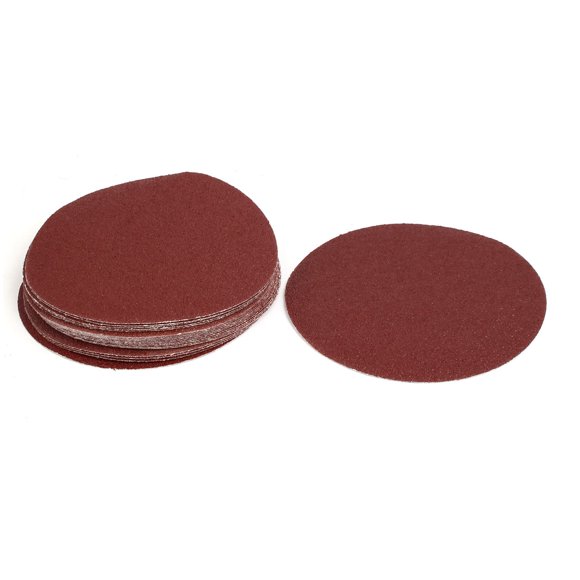 Unique Bargains 40 Grit 7' Diameter Flocking Sandpaper Hook Loop Sanding Disc 20 Pcs
