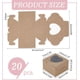 thumbnail image 2 of 20 cajas de regalo con forma de corazón y ventana transparente, 9,9 x 9,9 x 6,4 cm. Cajas cuadradas de cartón kraft para jabón, dulces y pasteles, ideales para Navidad, bodas y fiestas., 2 of 6
