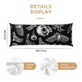 thumbnail image 3 of Honeii Skull bird bat spider Print Long Body Pillowcase 20x54 in,Body Pillow Cover with Zipper,Large Body Pillowcase,Soft Bed Decorative, 3 of 7